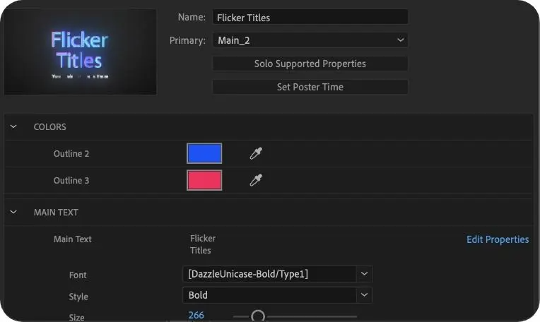 Vorlagen für Motion Graphics erstellen