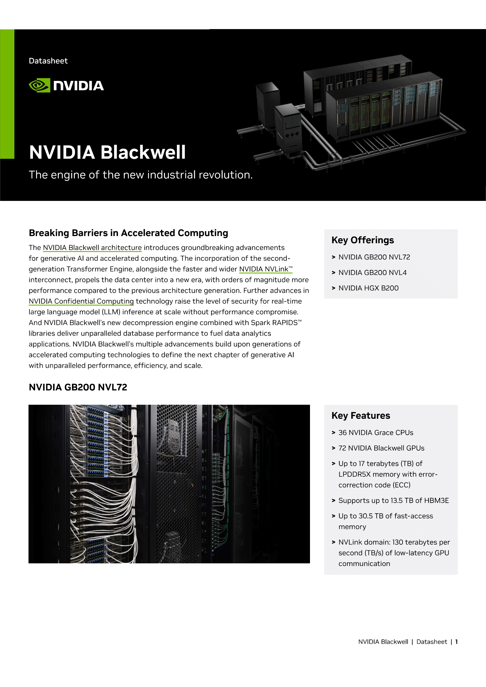 nvidia data center gpu linecard 1