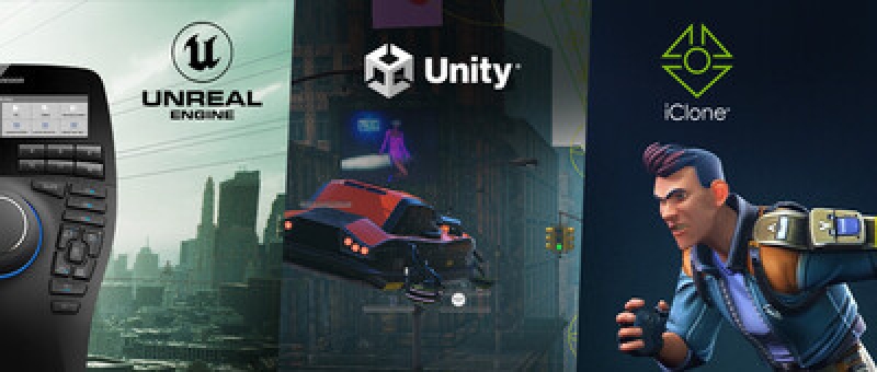 Unreal Engine, Unity, iClone: 3Dconnexion-Produkte vollständig integriert